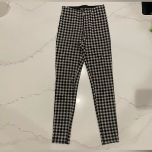 ZARA checkered zip up pants